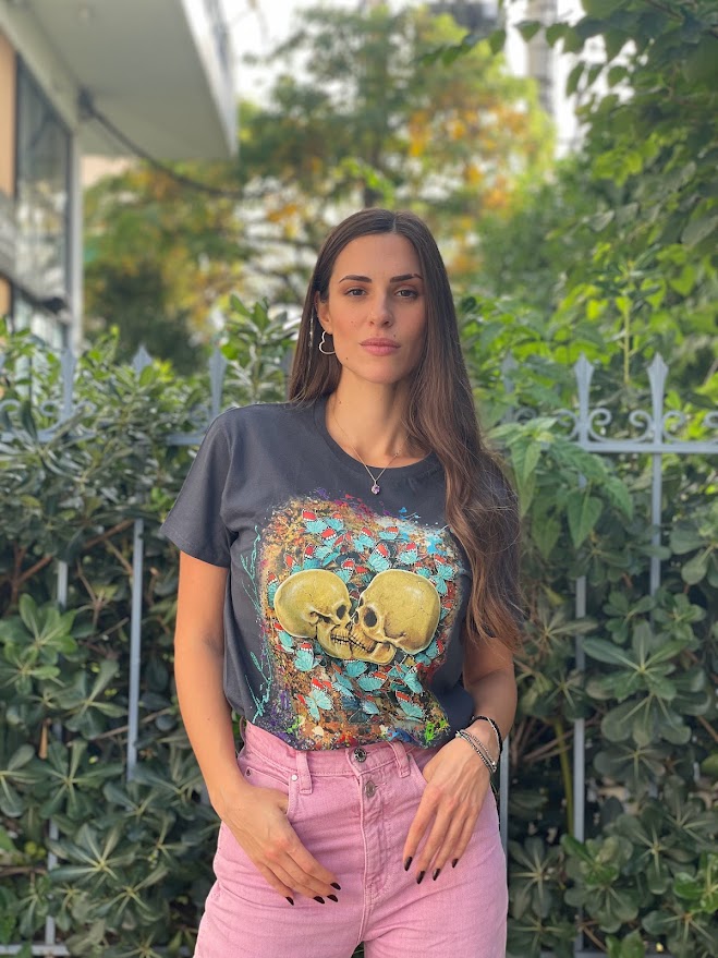 Endless Kiss - Denim T-shirt