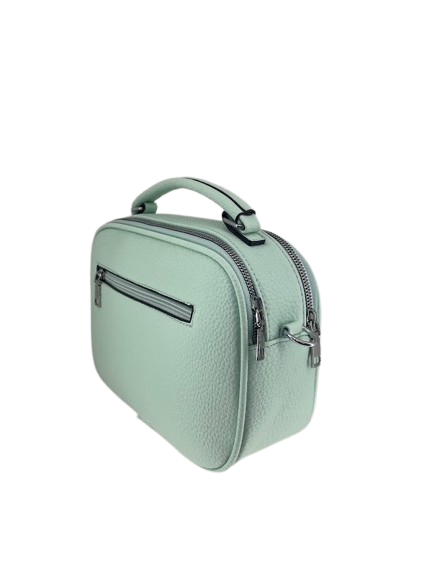 Mint Green-Office Handbag-Top Handle-Wings-Vegan-back