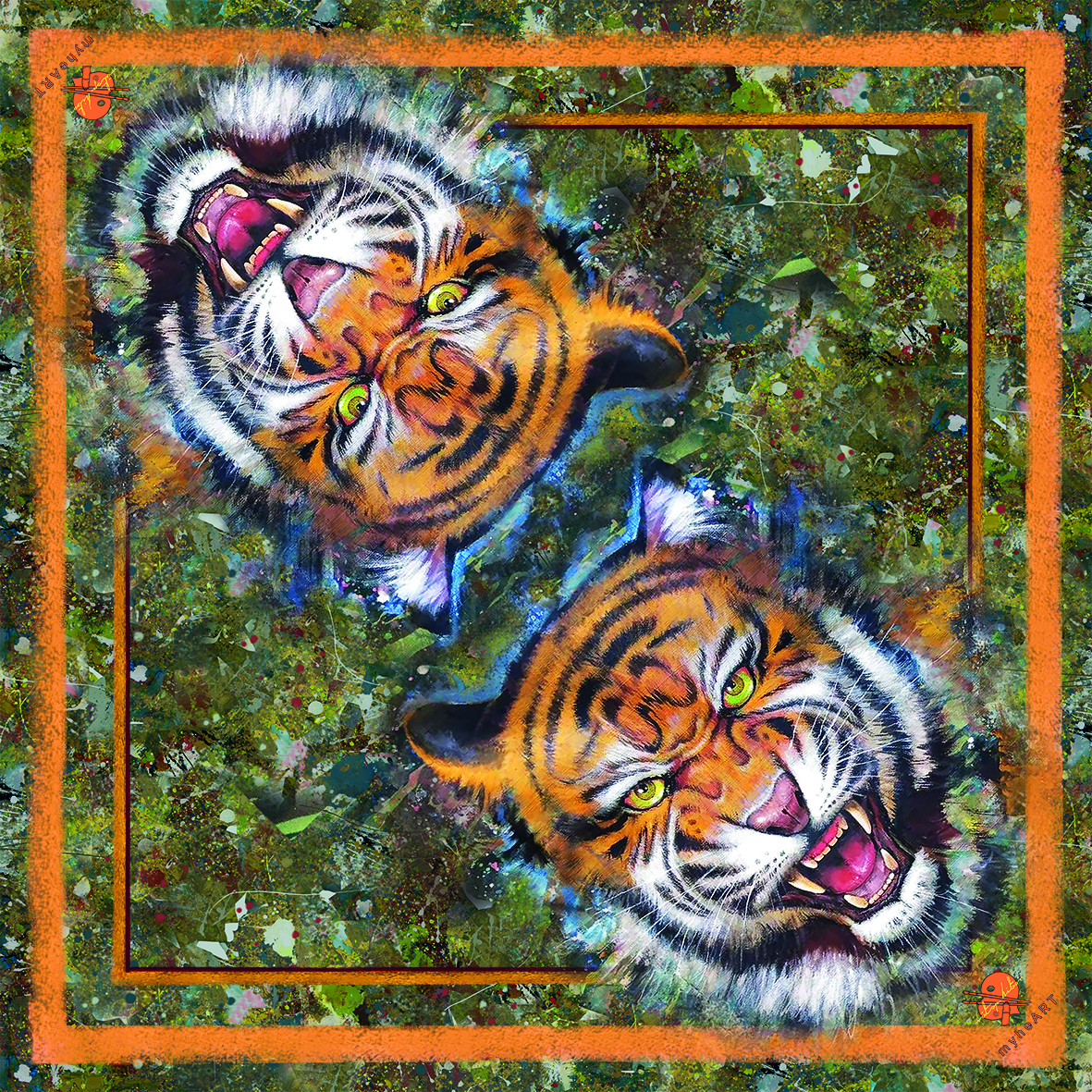 Tiger Silk Scarf
